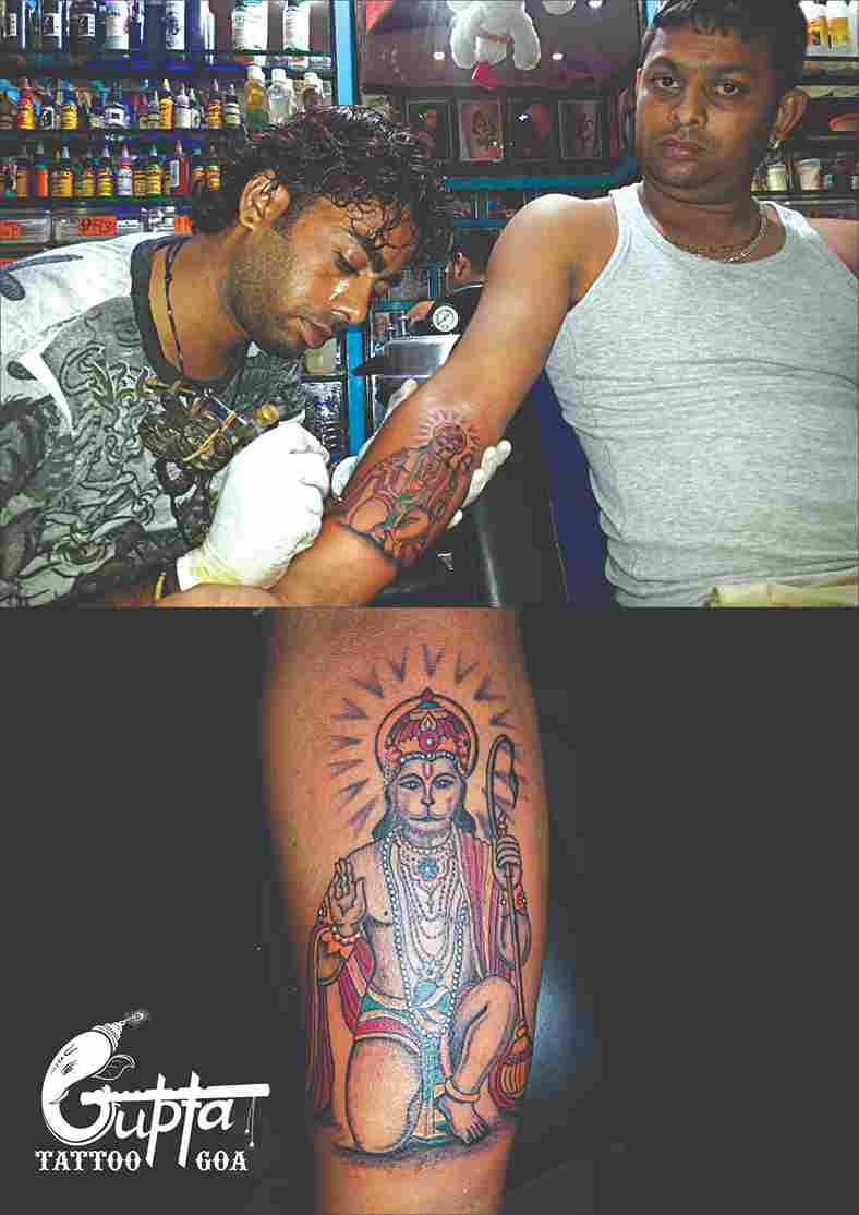 The Life With Editings Story behind Angry Hanuman Jis Tattoo